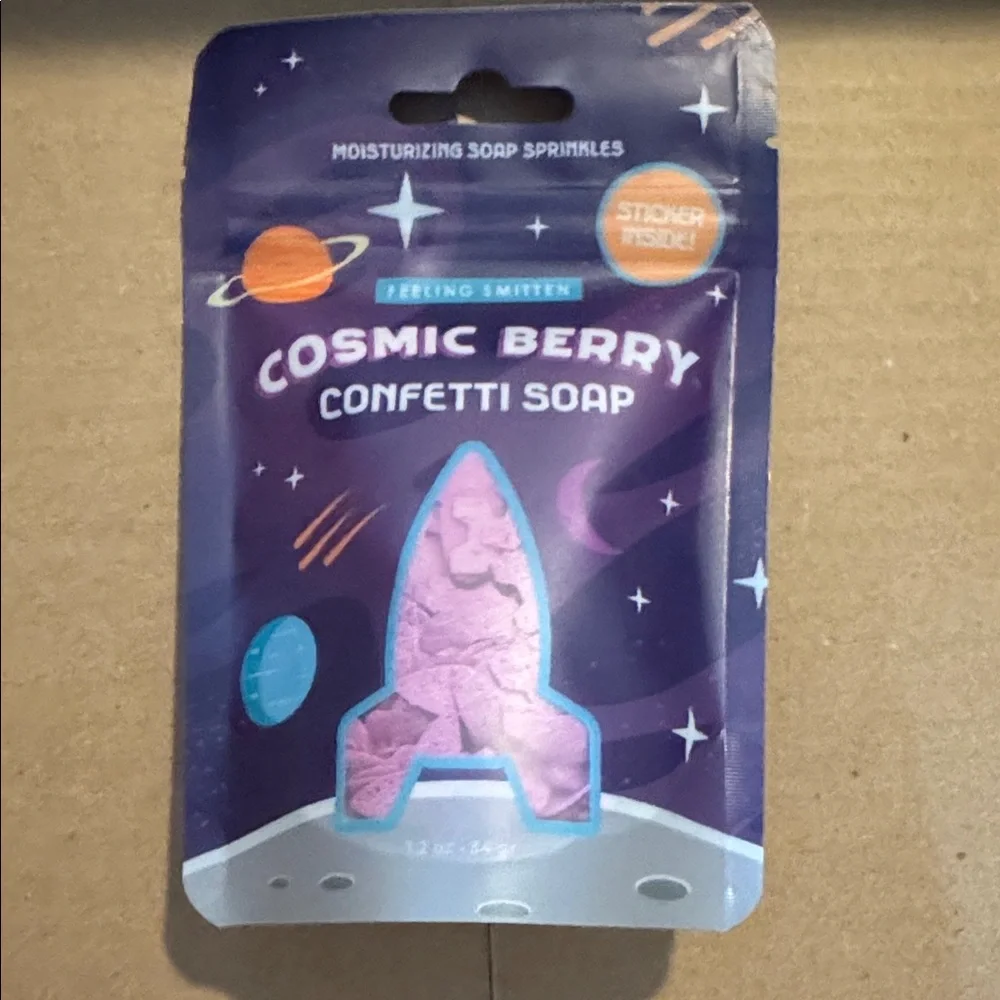 Cosmic Berry Confetti Soap - New in Package